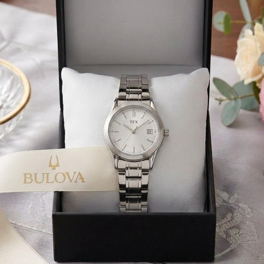 Women’s TFX By Bulova Silver Band Watch - New in Box